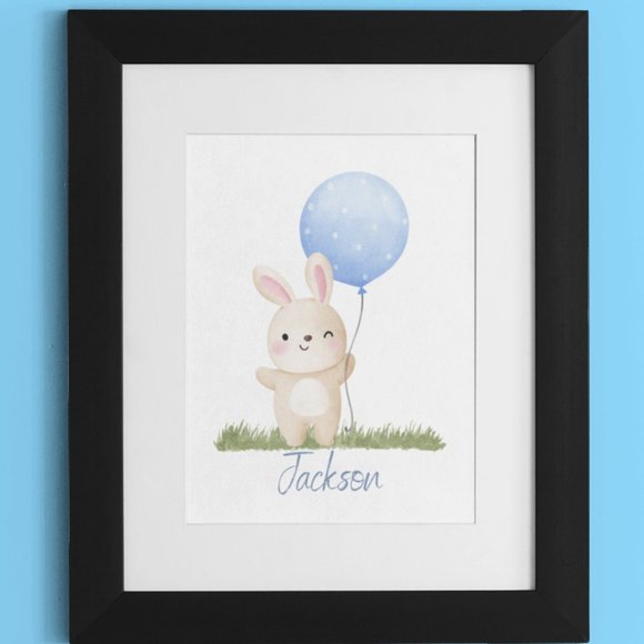 Nursery or Child's Bedroom Personalized Custom Wall Art, 8x10 Unframed - Picture 1 of 11